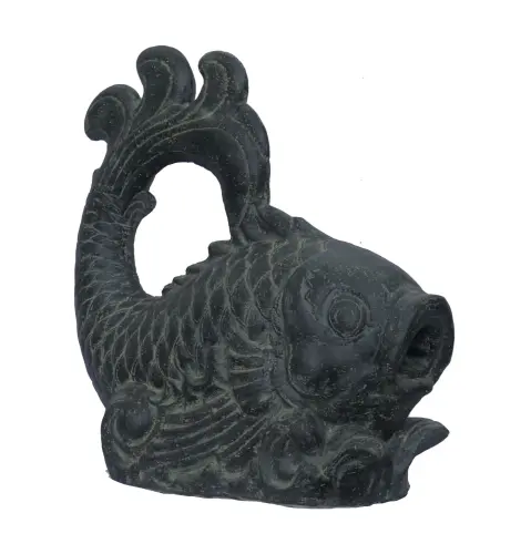 Product image of the product “Balinese fish as watergame, 70cm Length | Cast stone, handcrafted & coloured ”